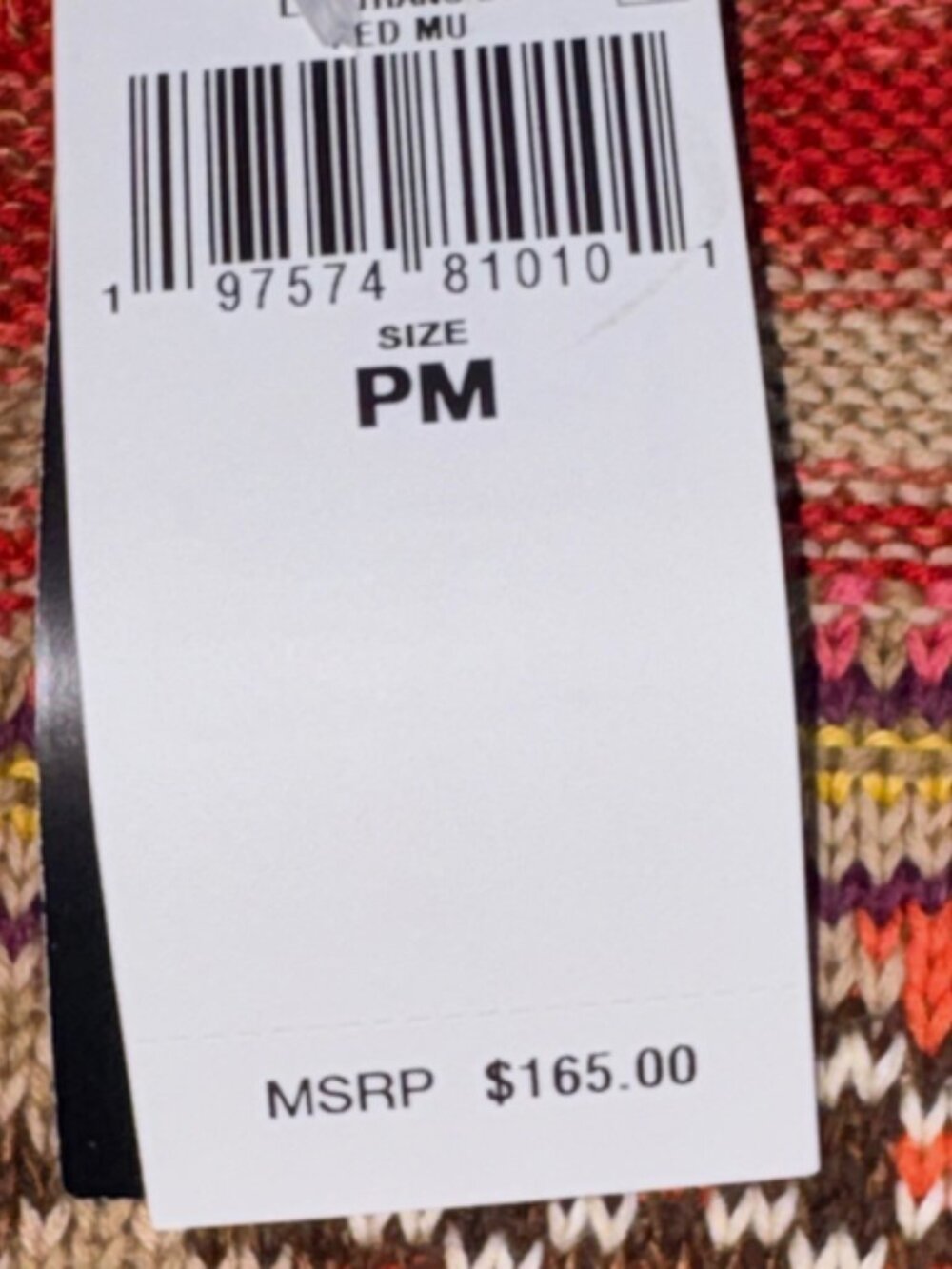 Ralph Lauren Geo Striped Short Sleeve Sweater Petite Medium NWT - Picture 4 of 5
